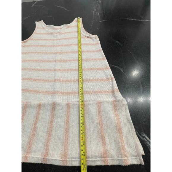Motherhood Maternity peach and white sleeveless knit tank MED - Picture 6 of 8
